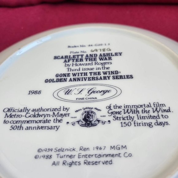 MGM 1988 Scarlett And Ashley After the War Gone with the Wind 6978G - Picture 4 of 5